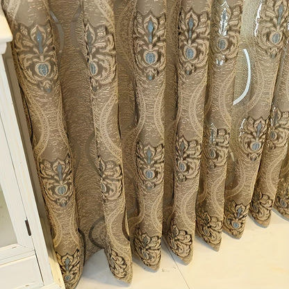 Retro Jacquard Curtains (1 pc)