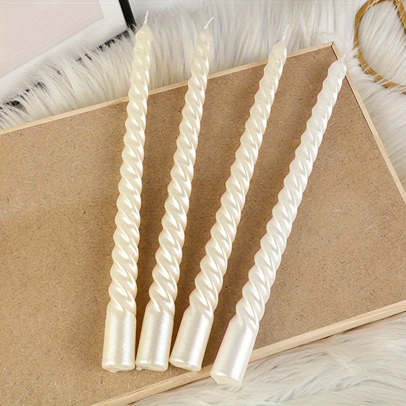 Threaded Candlestick Candles - DECO