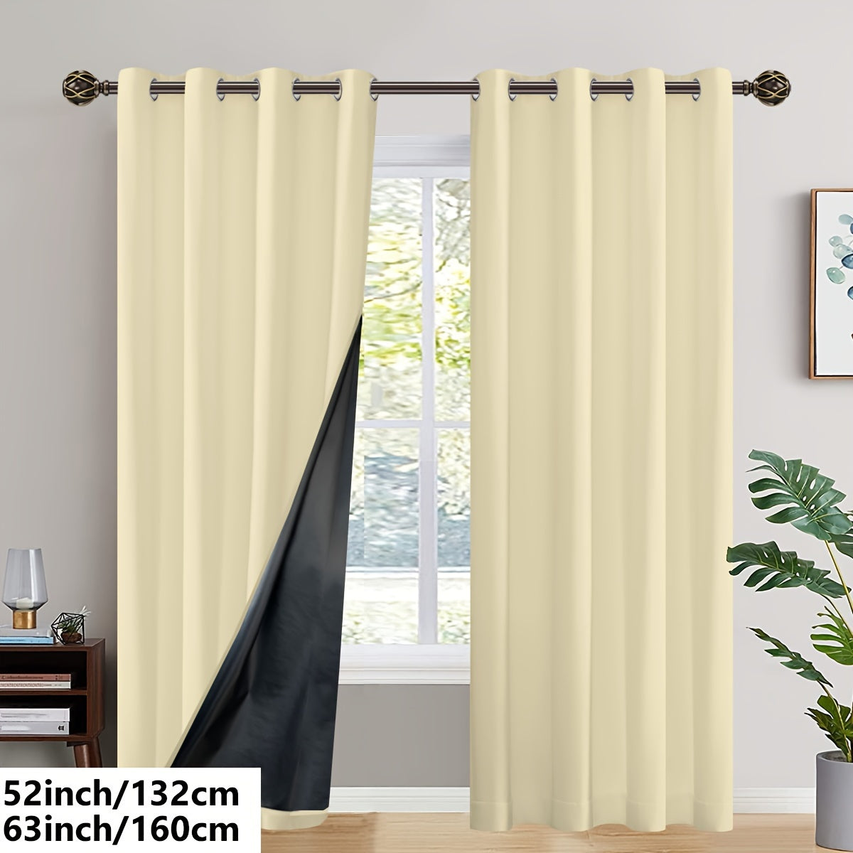 Insulated Blackout Curtains (2 pcs)