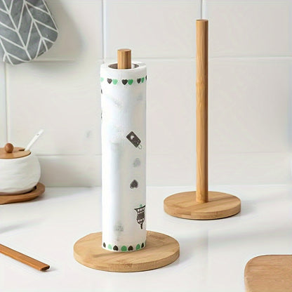 Bamboo Tissue Holder Storage Rack - DECO