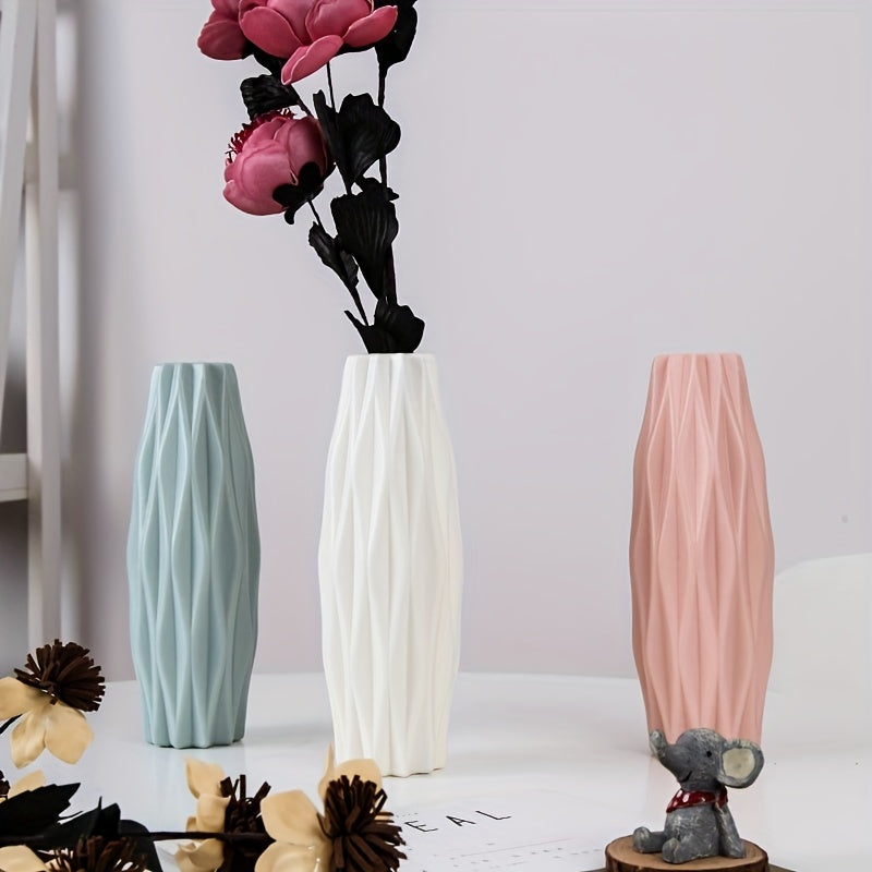 Nordic Plastic Flower Vase - DECO