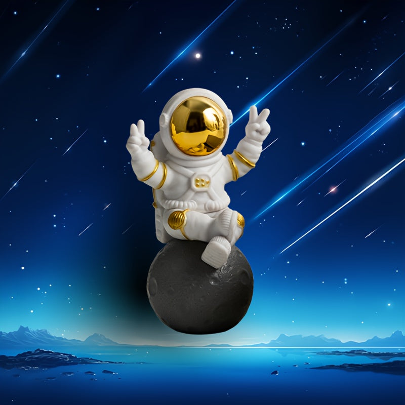 Astronaut Figurine Resin Decor - DECO