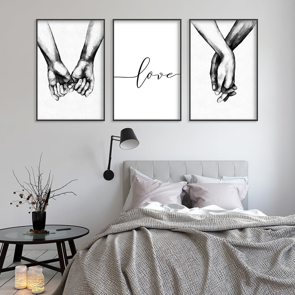 Love Hand Wall Decals (3pcs) - DECO