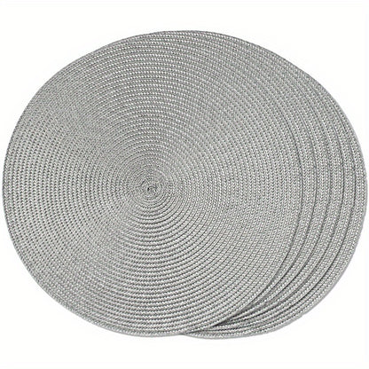 Round Braided Placemats (6 pcs) - DECO