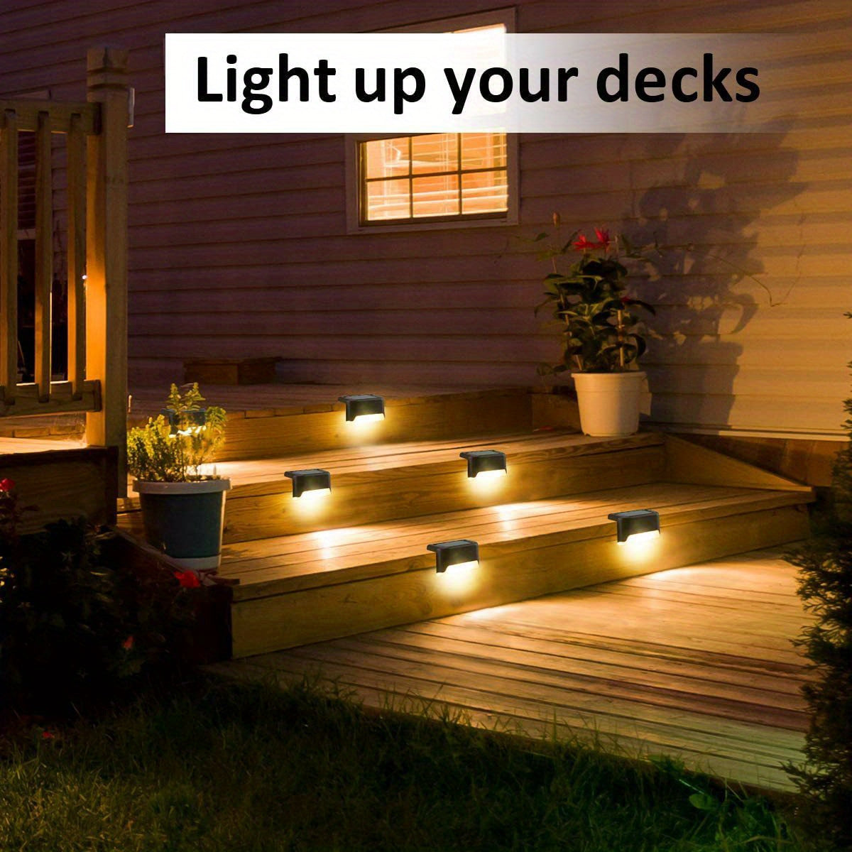 Waterproof Solar Deck Lights (7pcs)