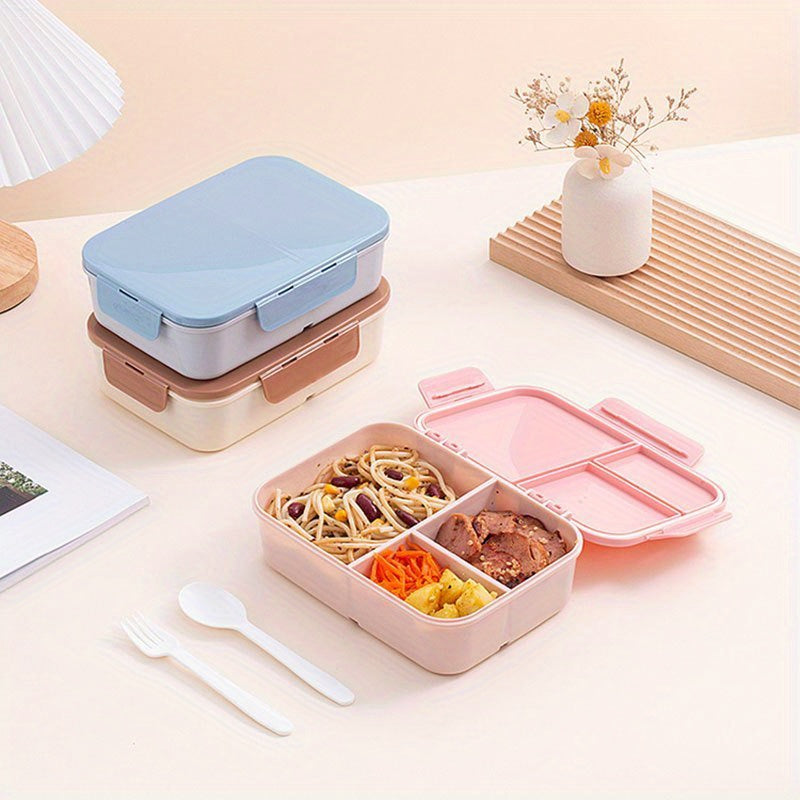 Flip Top Lunch Box with Tableware 1200ml - DECO