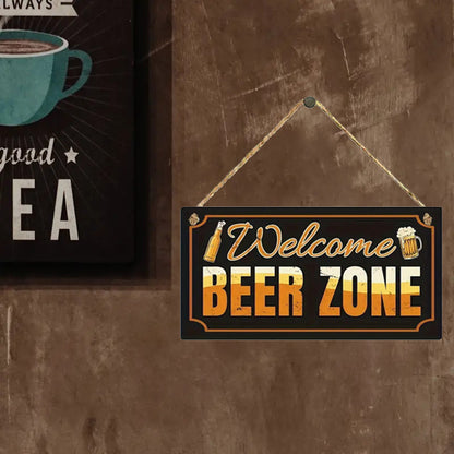 Beer Zone Welcome Sign - DECO