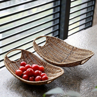 Rattan-Style Snack Tray - DECO