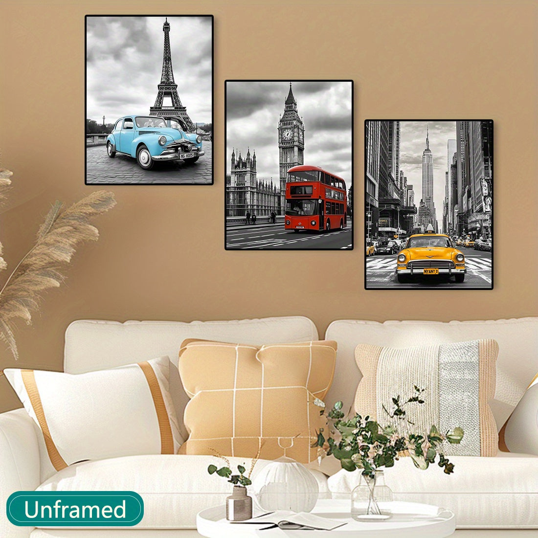 Iconic Landmarks Canvas Art Set - DECO