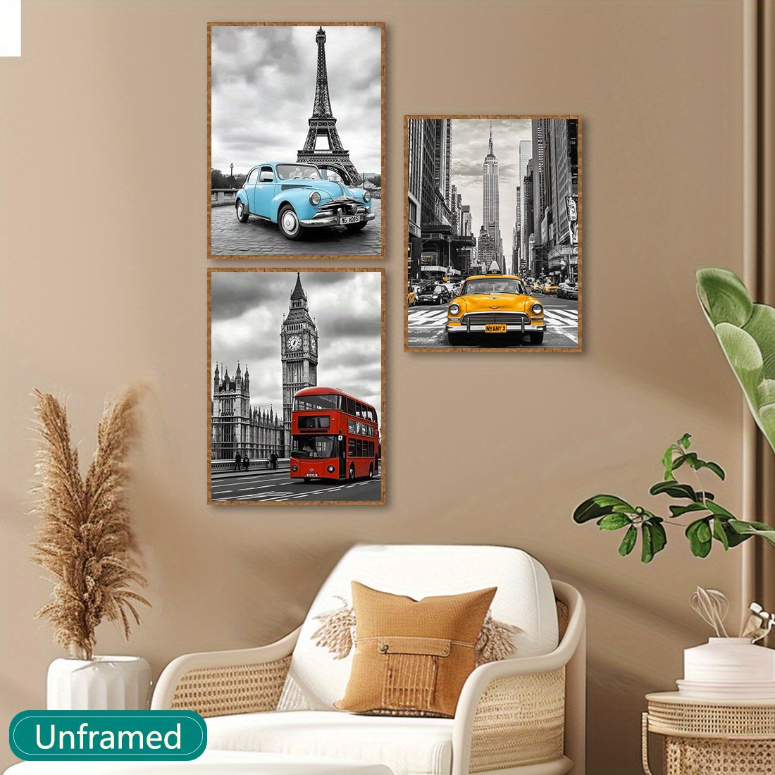 Iconic Landmarks Canvas Art Set - DECO