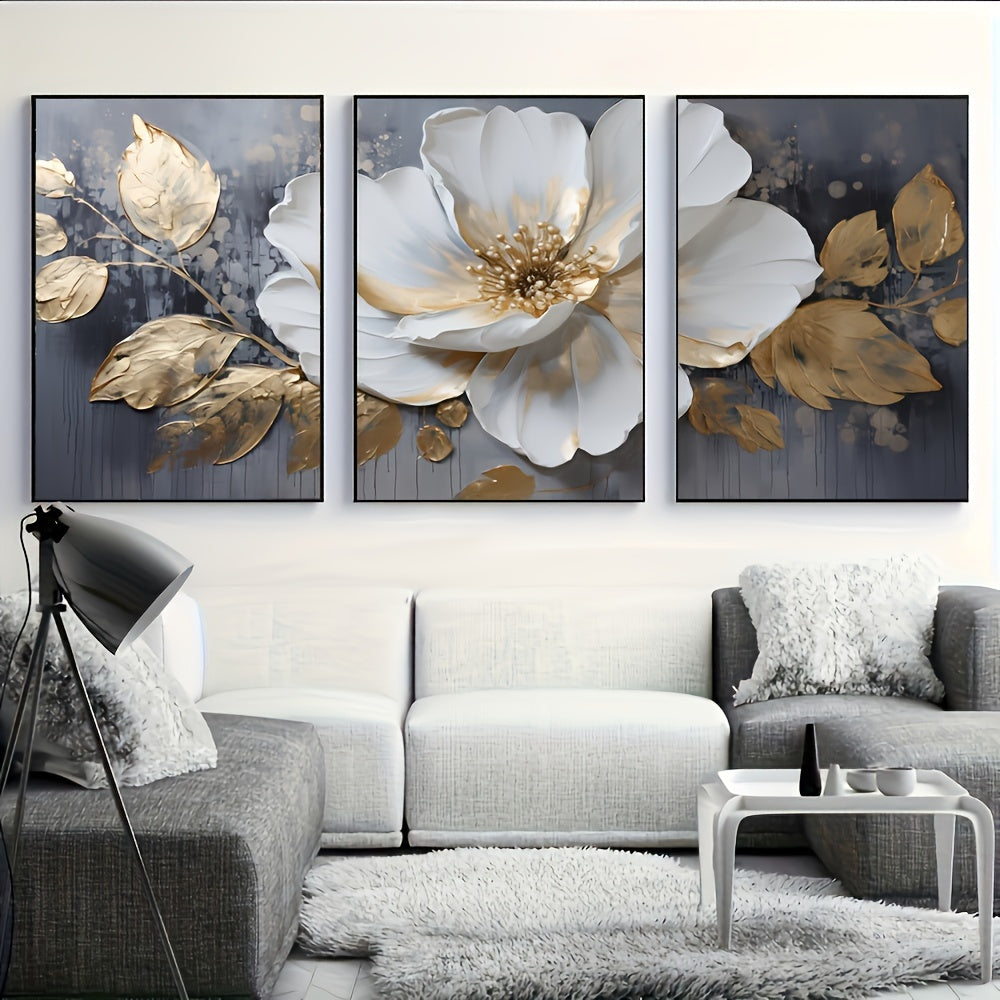 Modern Abstract Flower Art Print Set - DECO