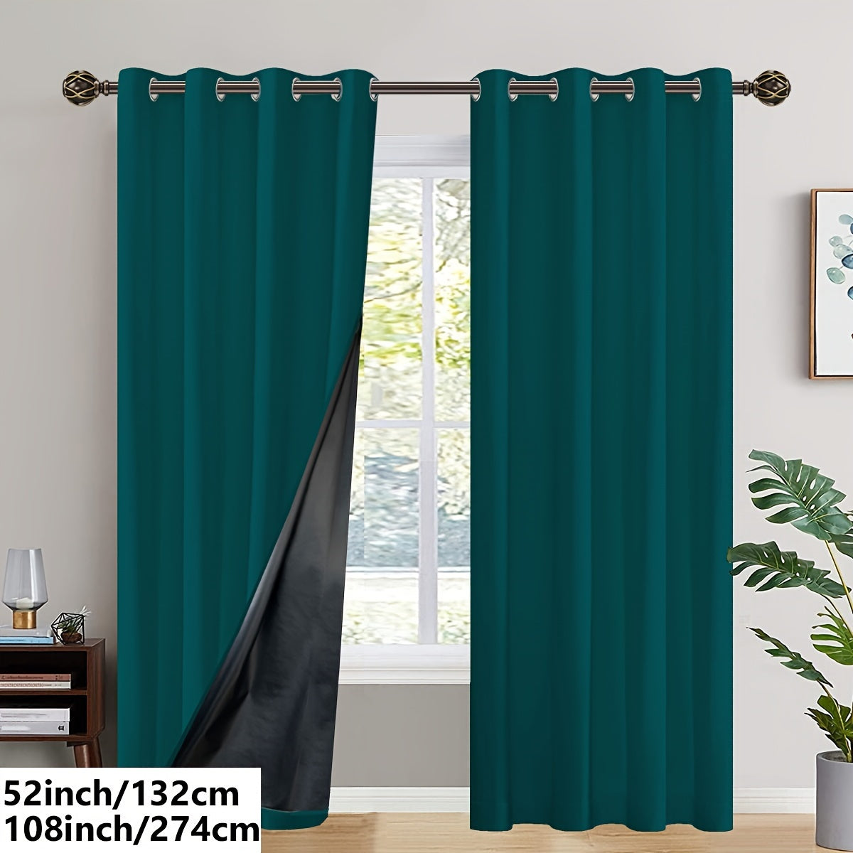 Insulated Blackout Curtains (2 pcs)