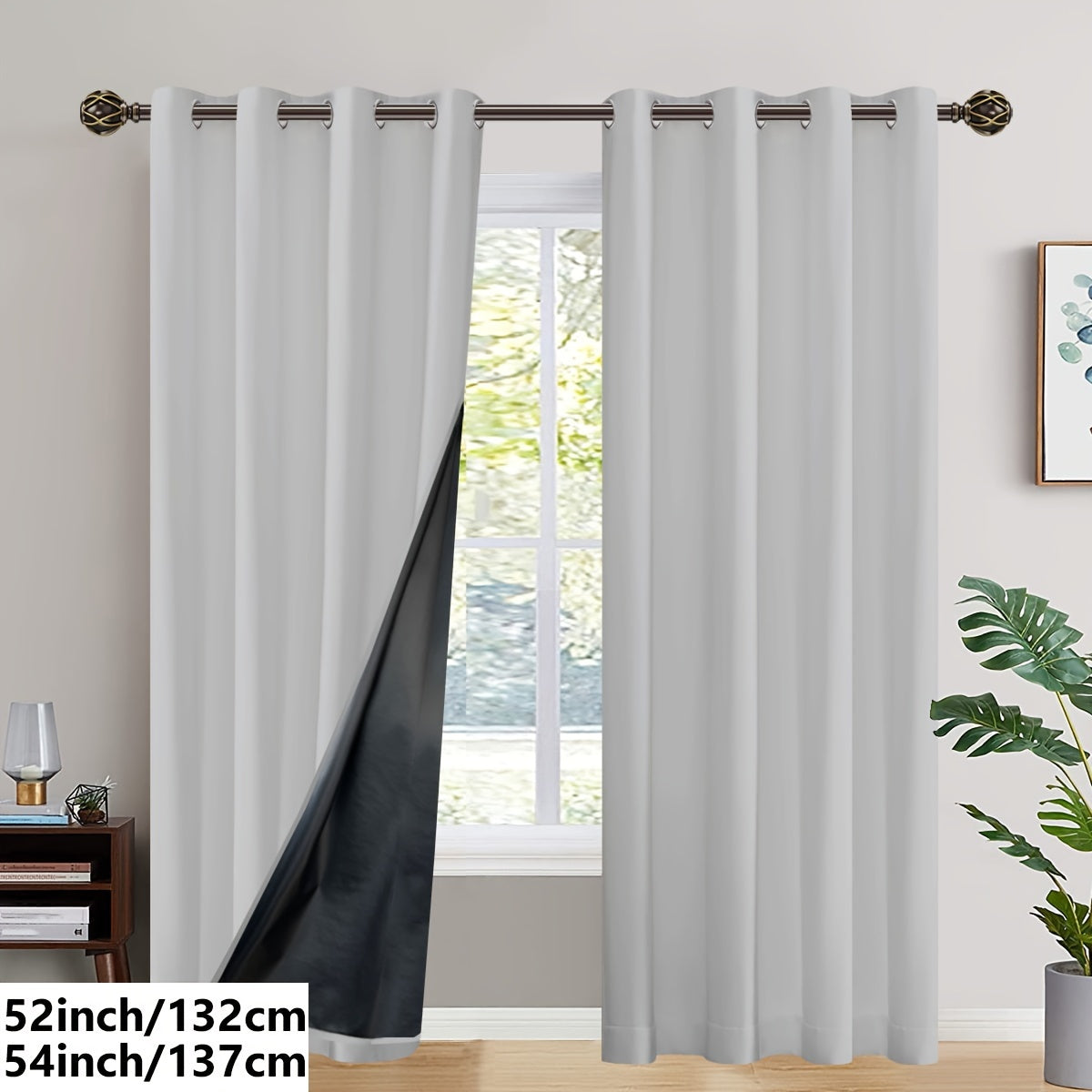 Insulated Blackout Curtains (2 pcs)