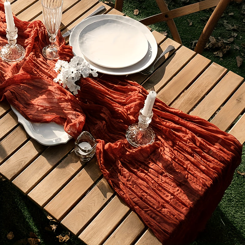 Balinese Pleated Table Runner