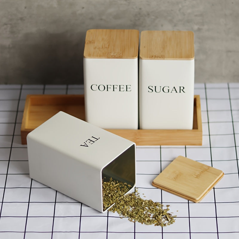 Tea, Coffee, Sugar Storage Set - DECO