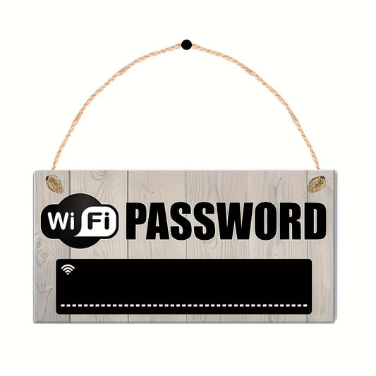 WiFi Sign Wooden Plaque - DECO