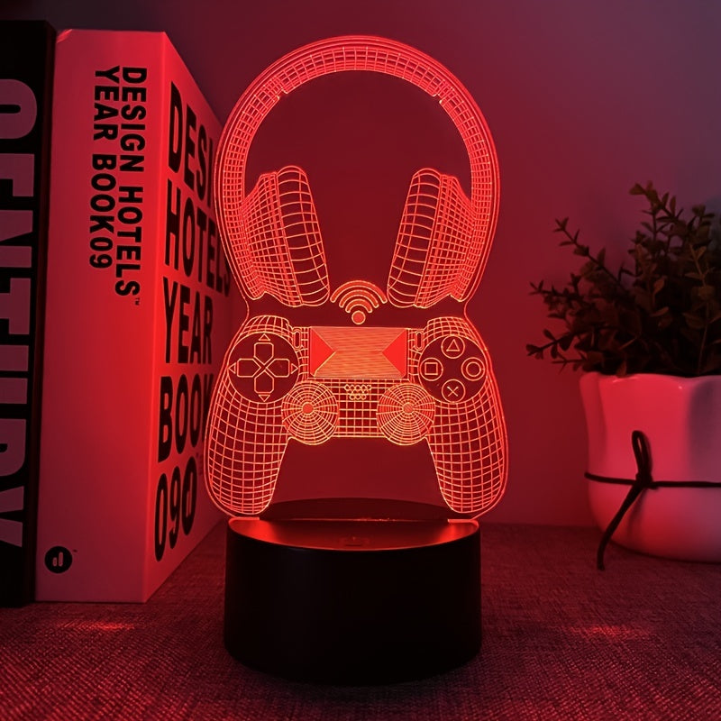 3D Night Light - Gaming Headset - DECO