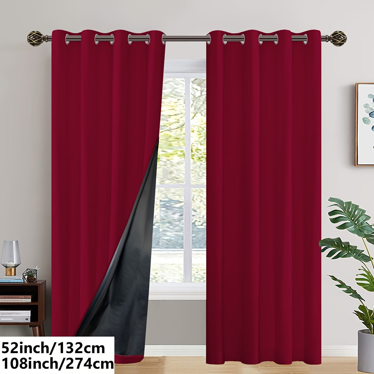 Insulated Blackout Curtains (2 pcs)