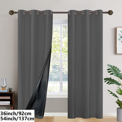 Insulated Blackout Curtains (2 pcs)