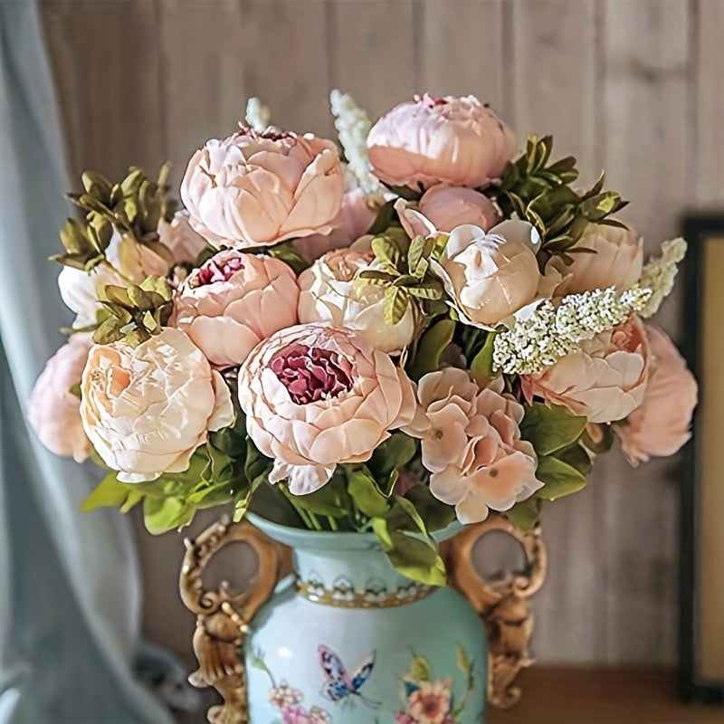 Artificial Peony Flower Bouquet - DECO