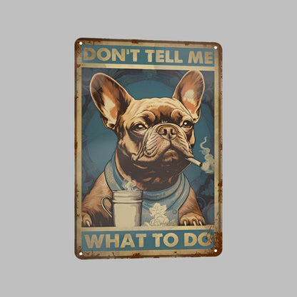 French Bulldog Metal Sign - DECO