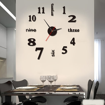 Modern Glow-in-the-Dark Wall Clock - DECO