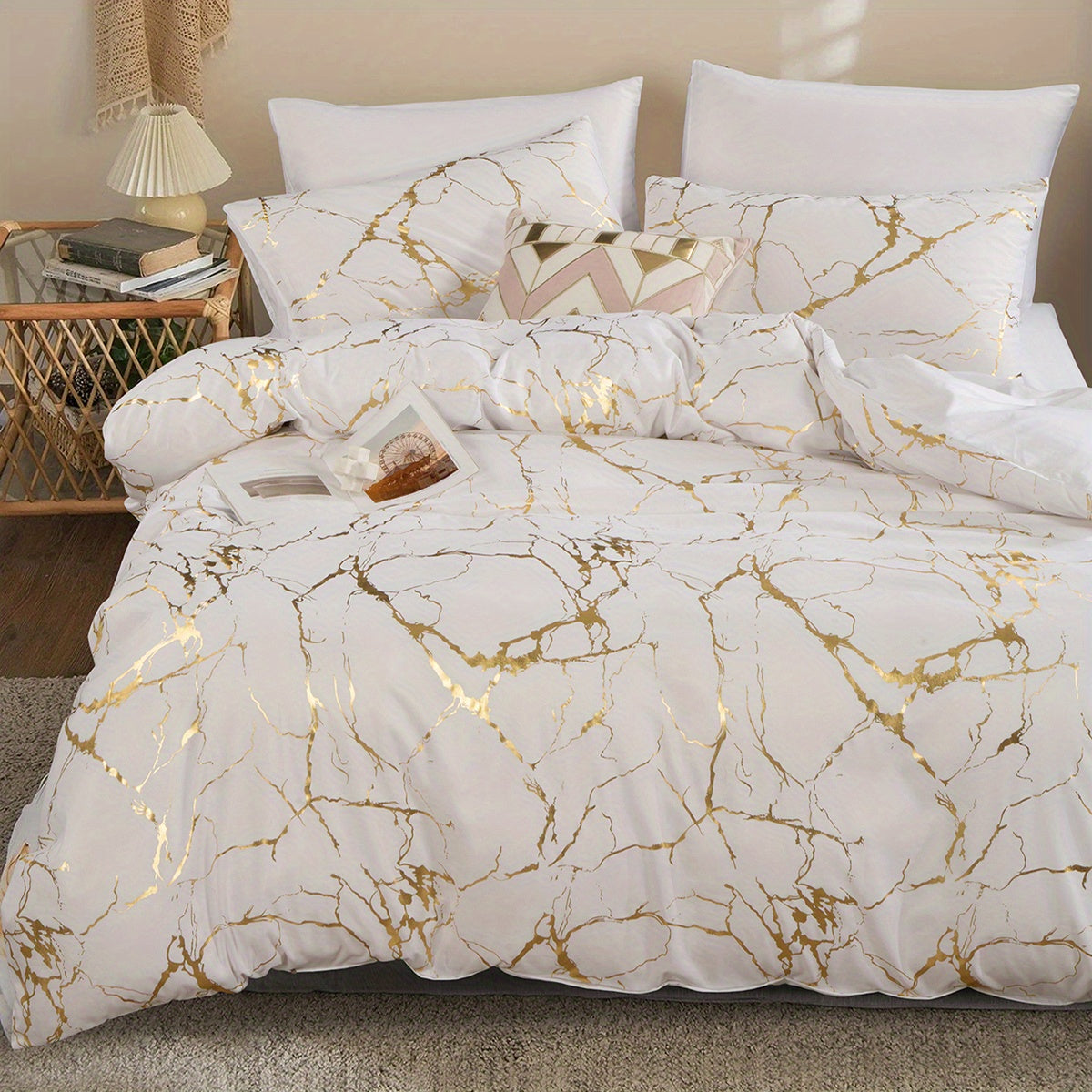 Bronzing Duvet Cover Set