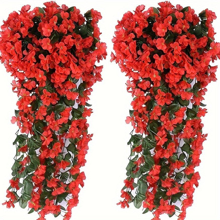 Violet Ivy Artificial Flowers (2 pcs) - DECO