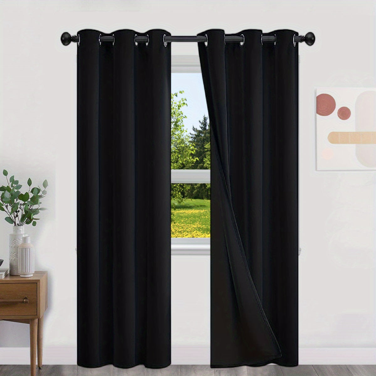 Minimalist Blackout Curtains (2 pcs)