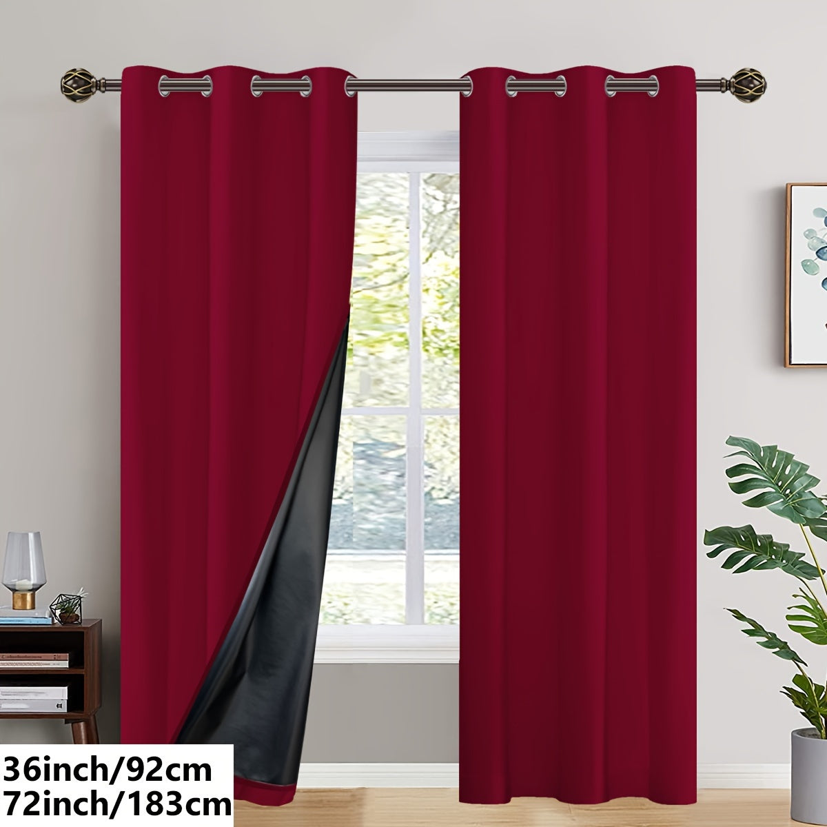 Insulated Blackout Curtains (2 pcs)