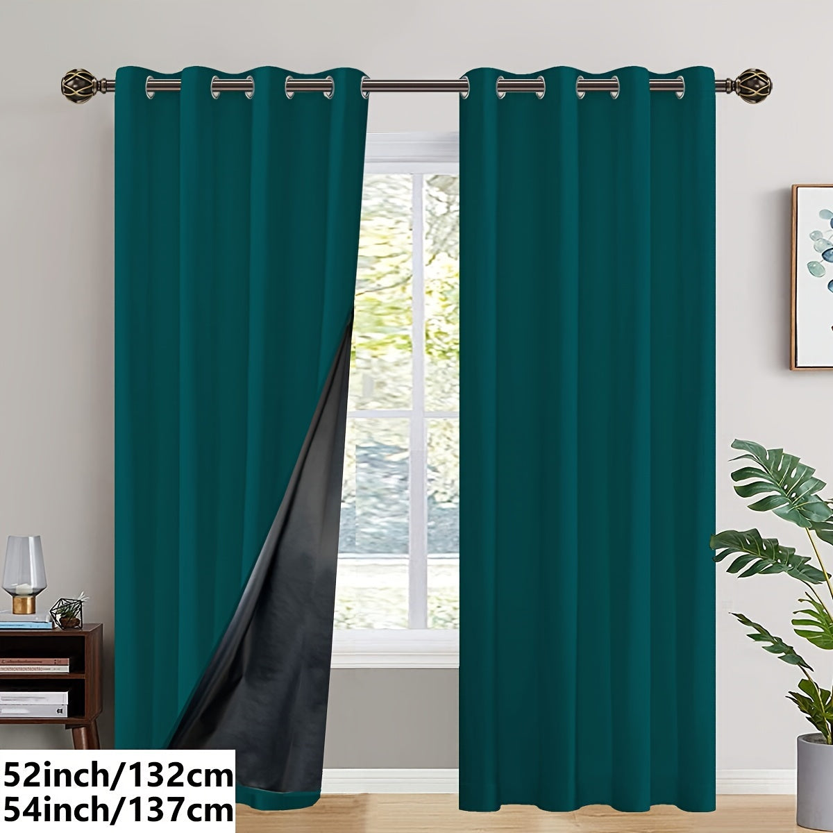 Insulated Blackout Curtains (2 pcs)