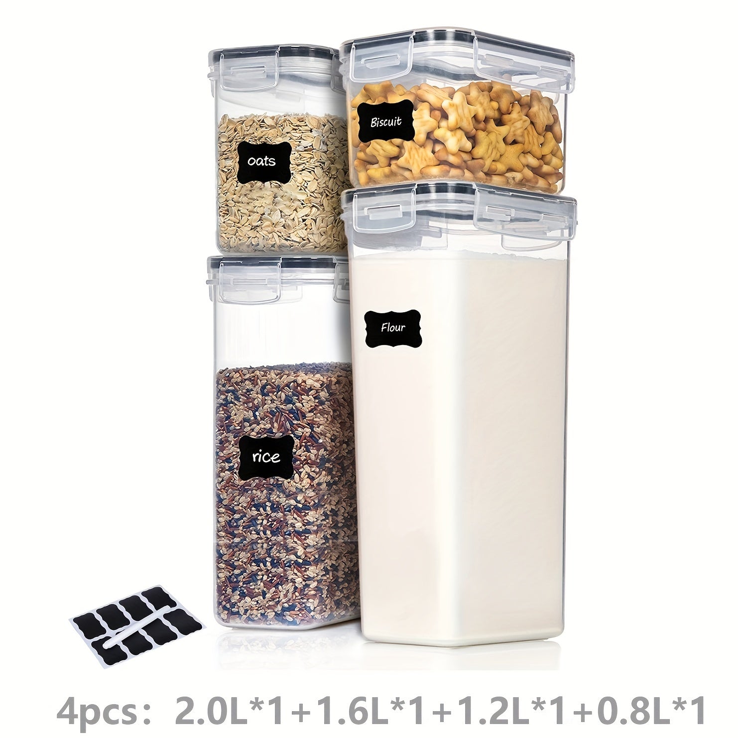 Airtight Food Storage Containers (4-10 pcs) - DECO