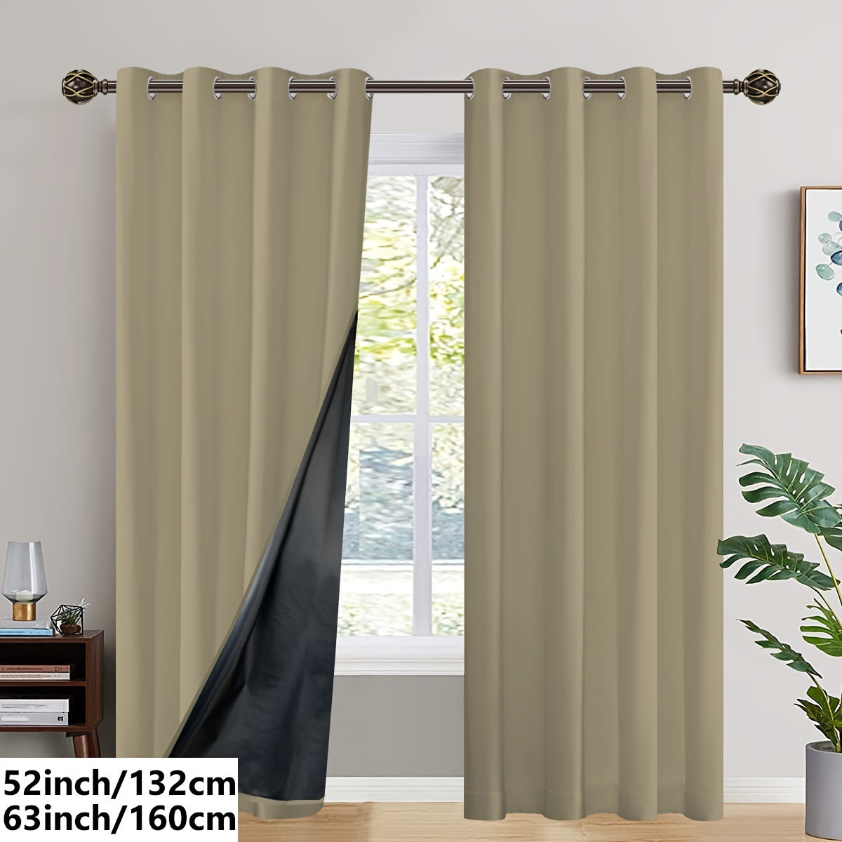 Insulated Blackout Curtains (2 pcs)