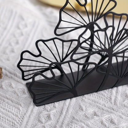 Metal Ginkgo Leaf Napkin Holder - DECO