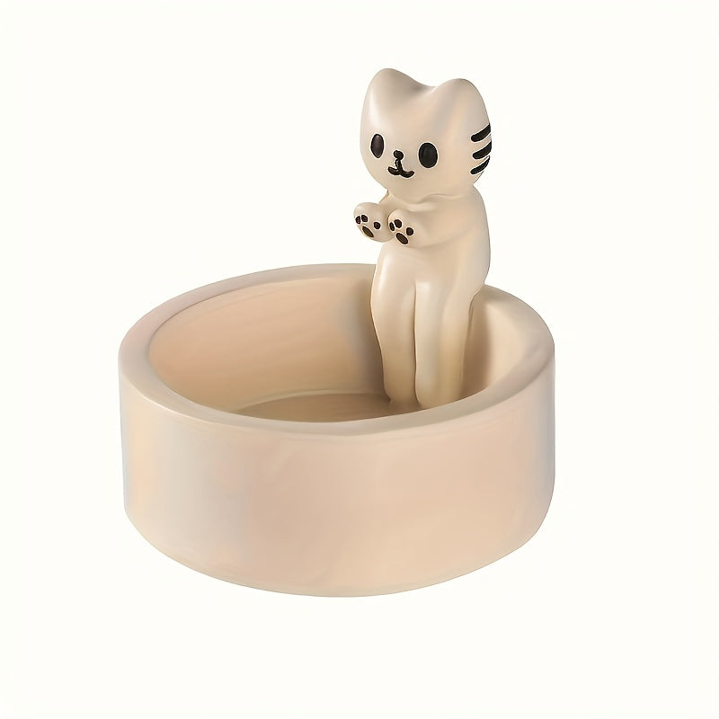 Ceramic Kitten Candle Holder - DECO