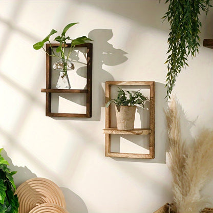 Boho Floating Wood Shelves - DECO