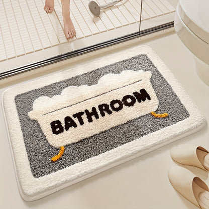 Plush Absorbent Toilet Floor Mat