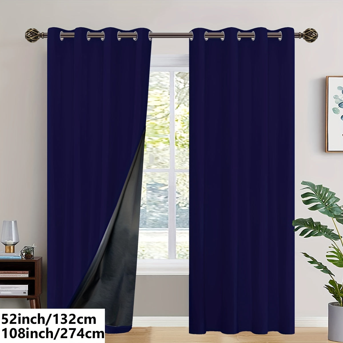 Insulated Blackout Curtains (2 pcs)