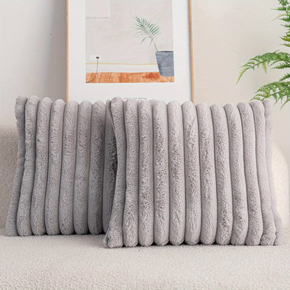 Double-Sided Faux Fur Pillow Cover - DECO