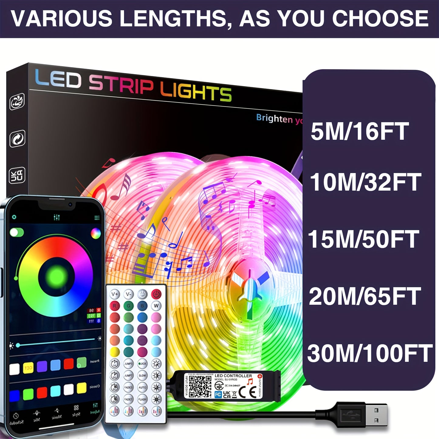 Smart LED Strip Lights (5-30m)