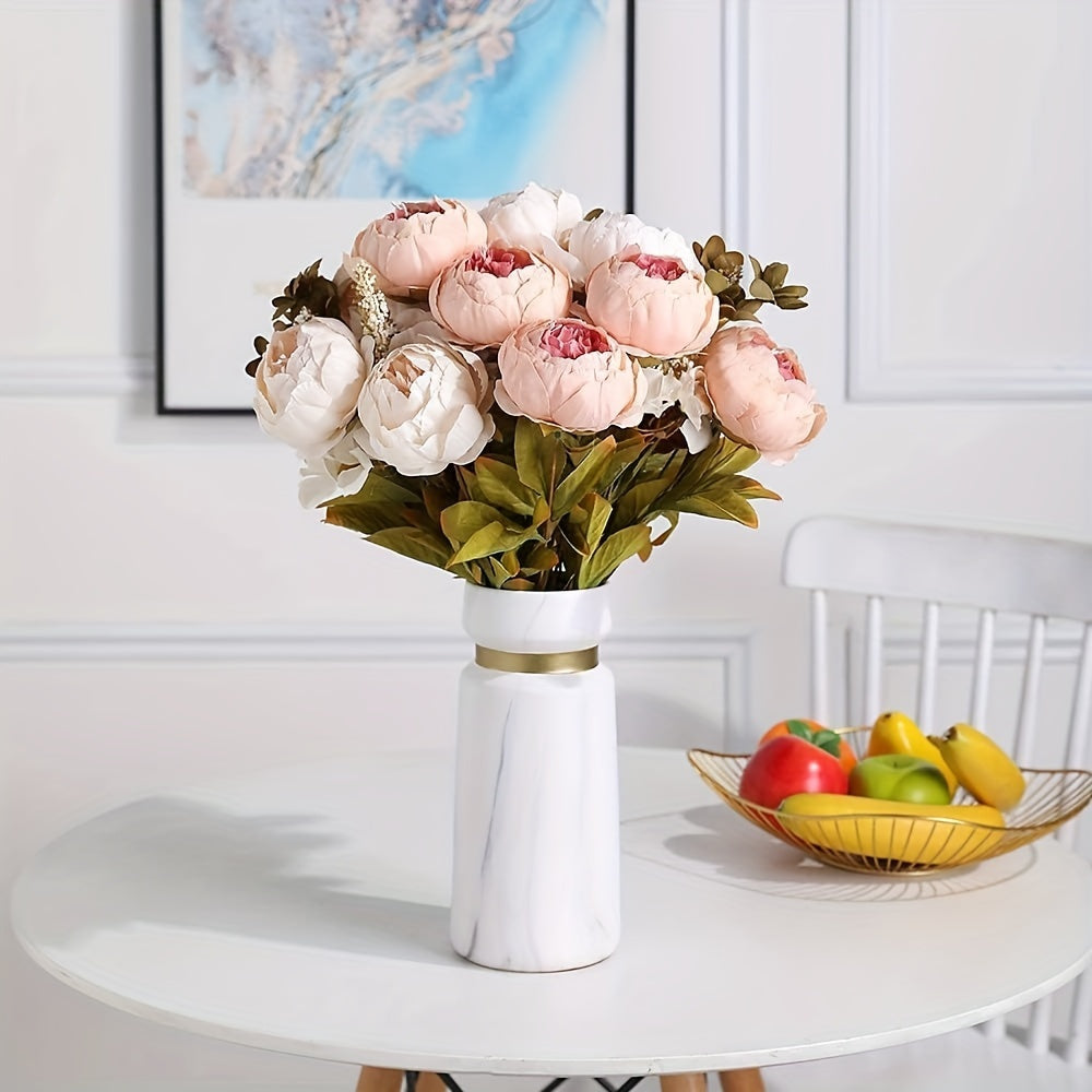 Artificial Peony Flower Bouquet - DECO