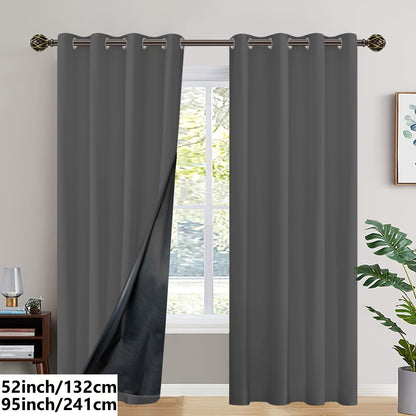 Insulated Blackout Curtains (2 pcs)