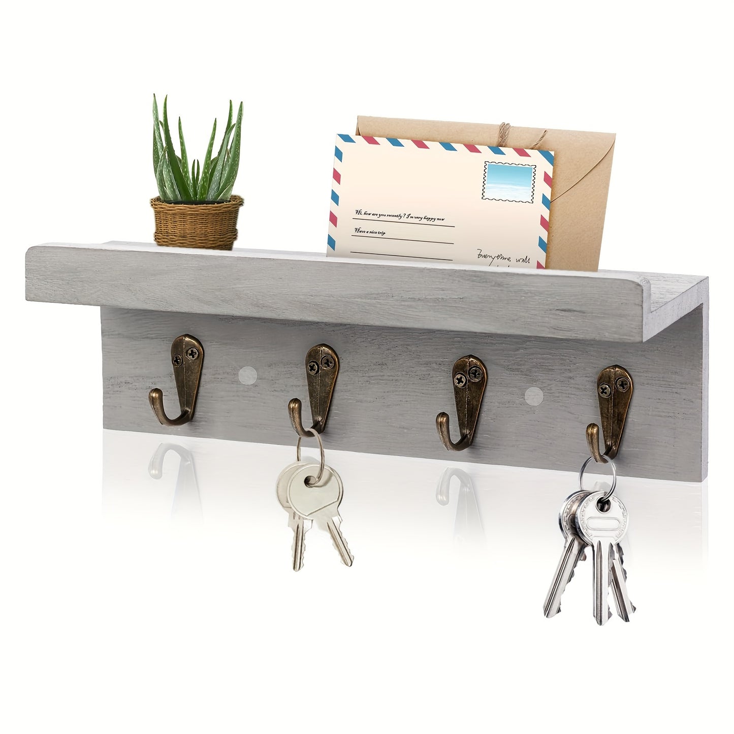 Rustic Farmhouse Wall Key Holder - DECO