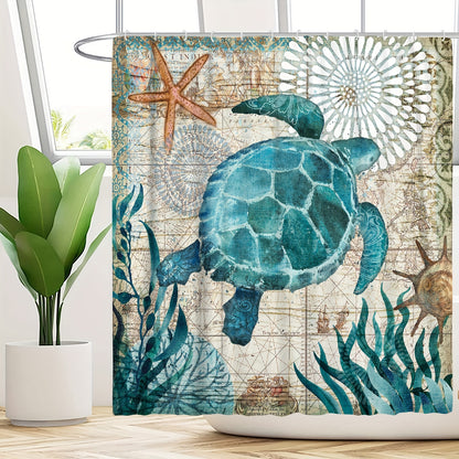 Waterproof Turtle Bathroom Set (1-3pcs)