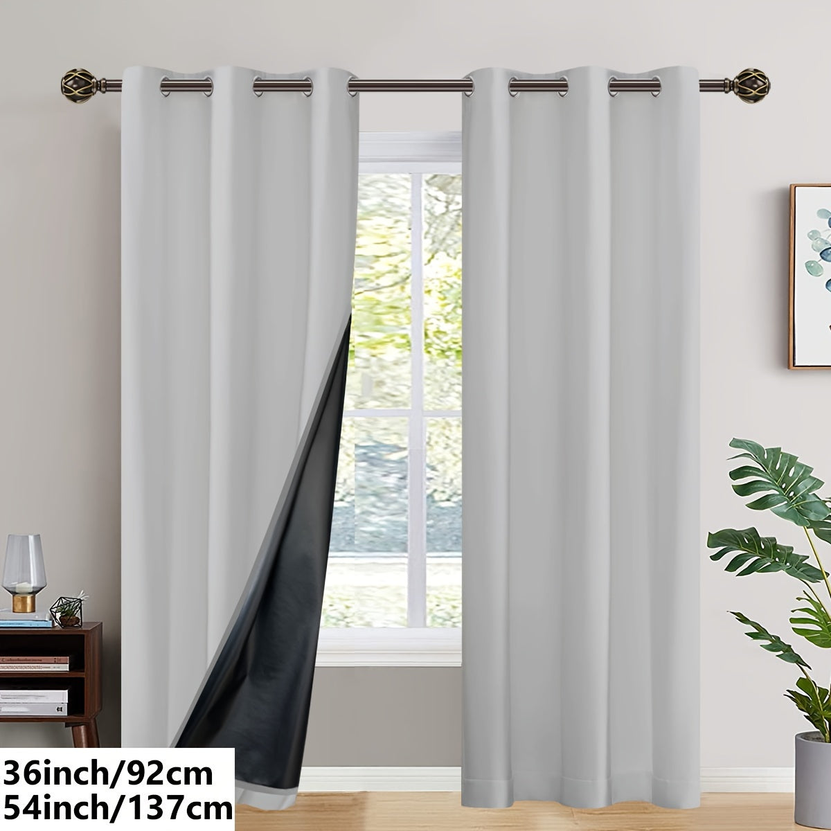 Insulated Blackout Curtains (2 pcs)