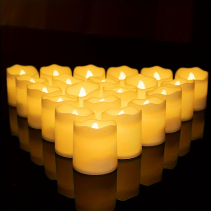 LED Flameless Ripple Candles Set - DECO