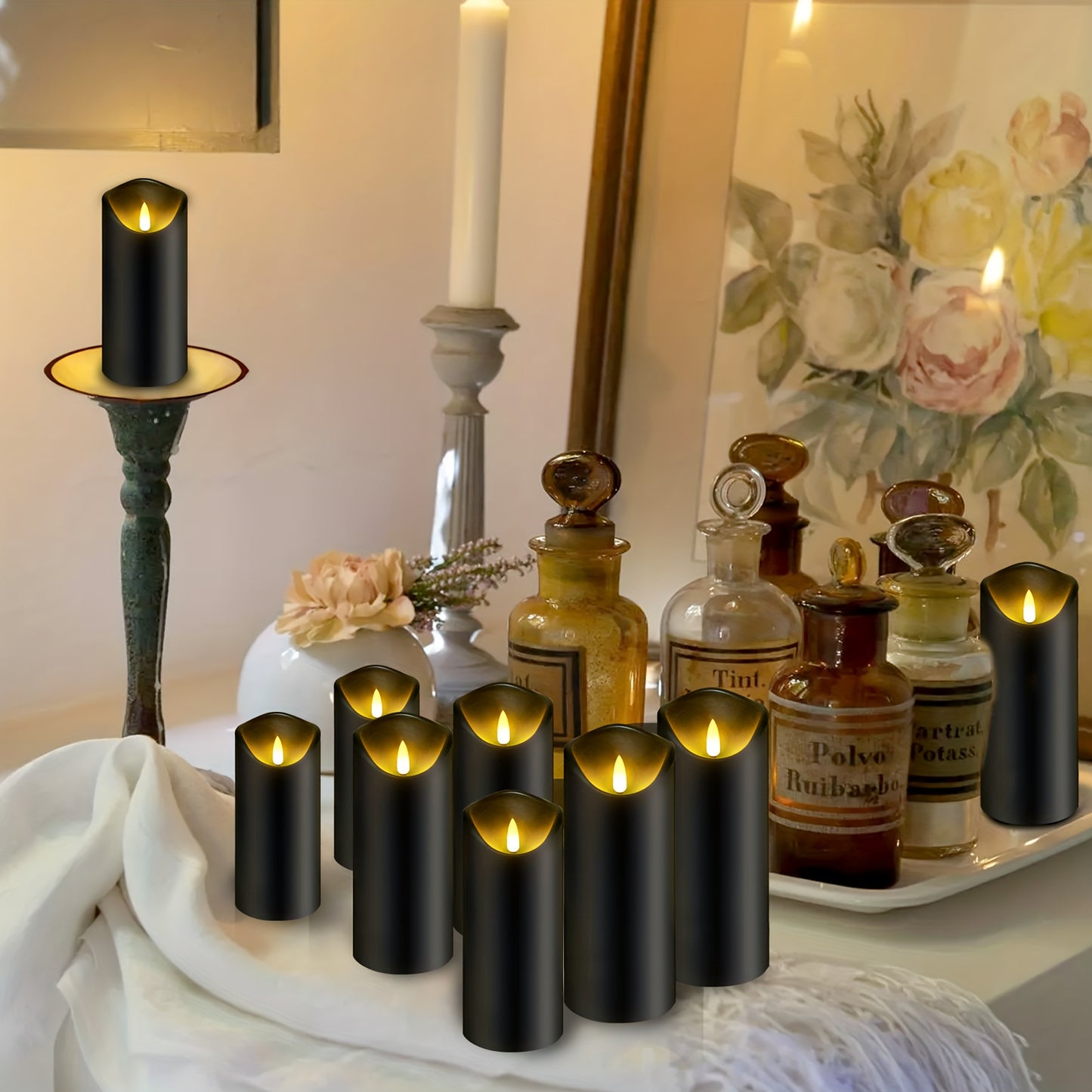 LED Candles with Remote (5 pcs) - DECO