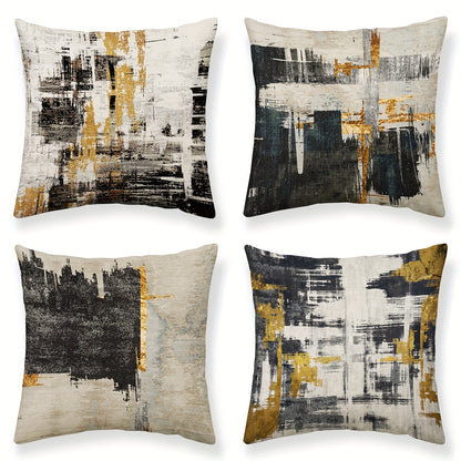 Vintage Polyester Cushion Covers (4 pcs) - DECO