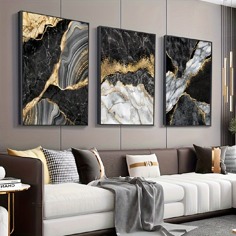 Luxurious Marble Abstract Art Set - DECO