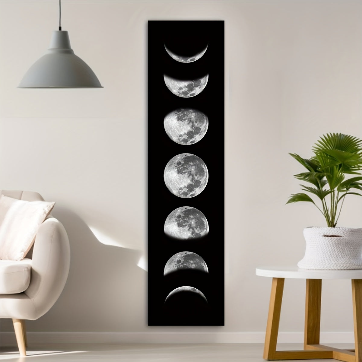 Moon Black & White Art Print - DECO